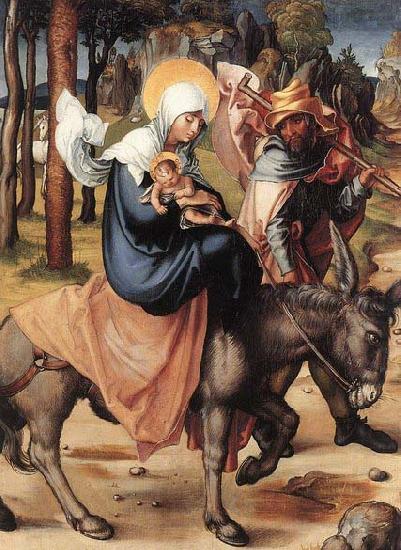 Albrecht Durer The Seven Sorrows of the Virgin: The Flight into Egypt china oil painting image
